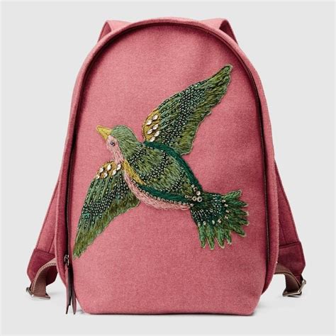 gucci backpack with birds|Gucci backpack cheap amazon.